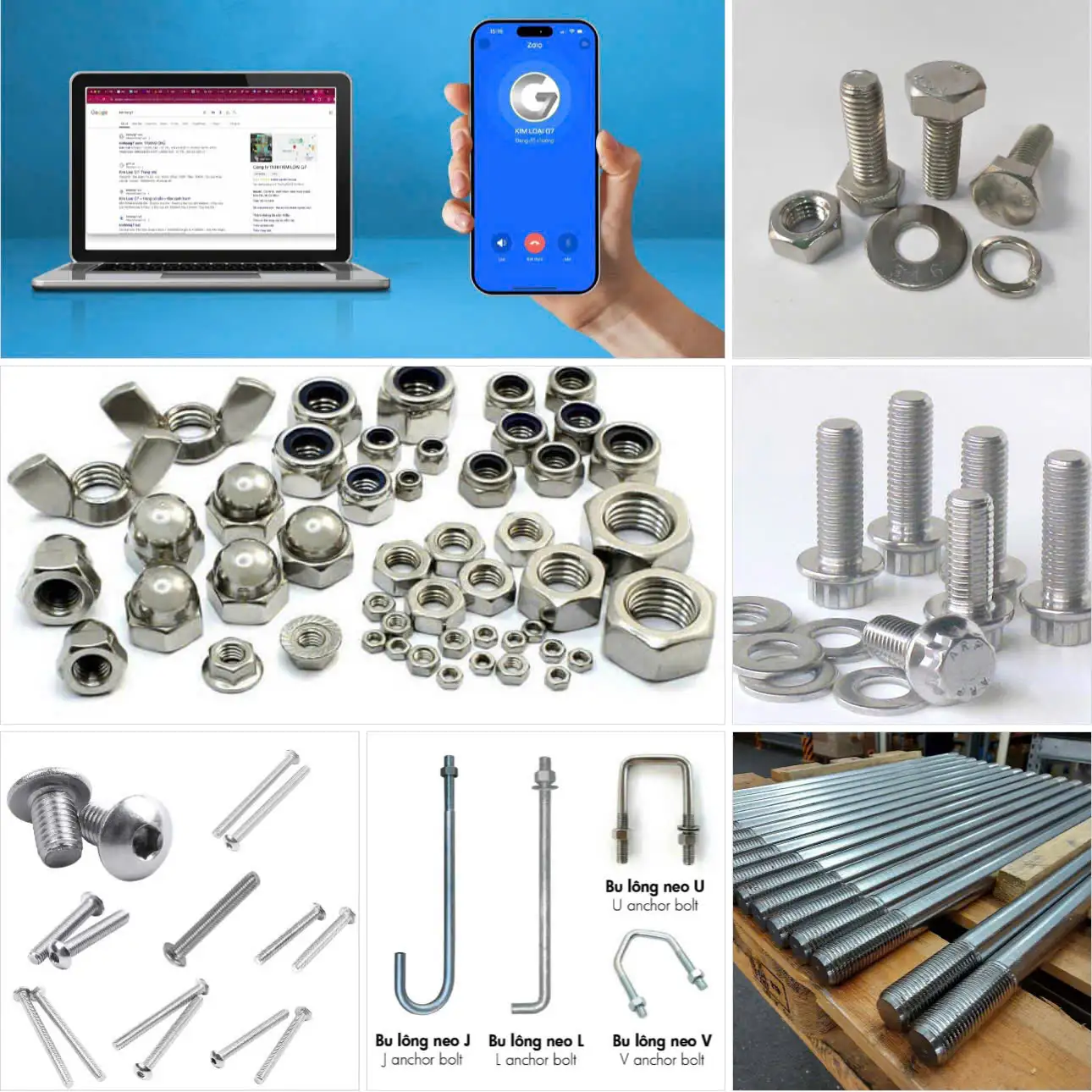 Bulong neo inox cắt sẵn – bán lẻ, 201/304/316