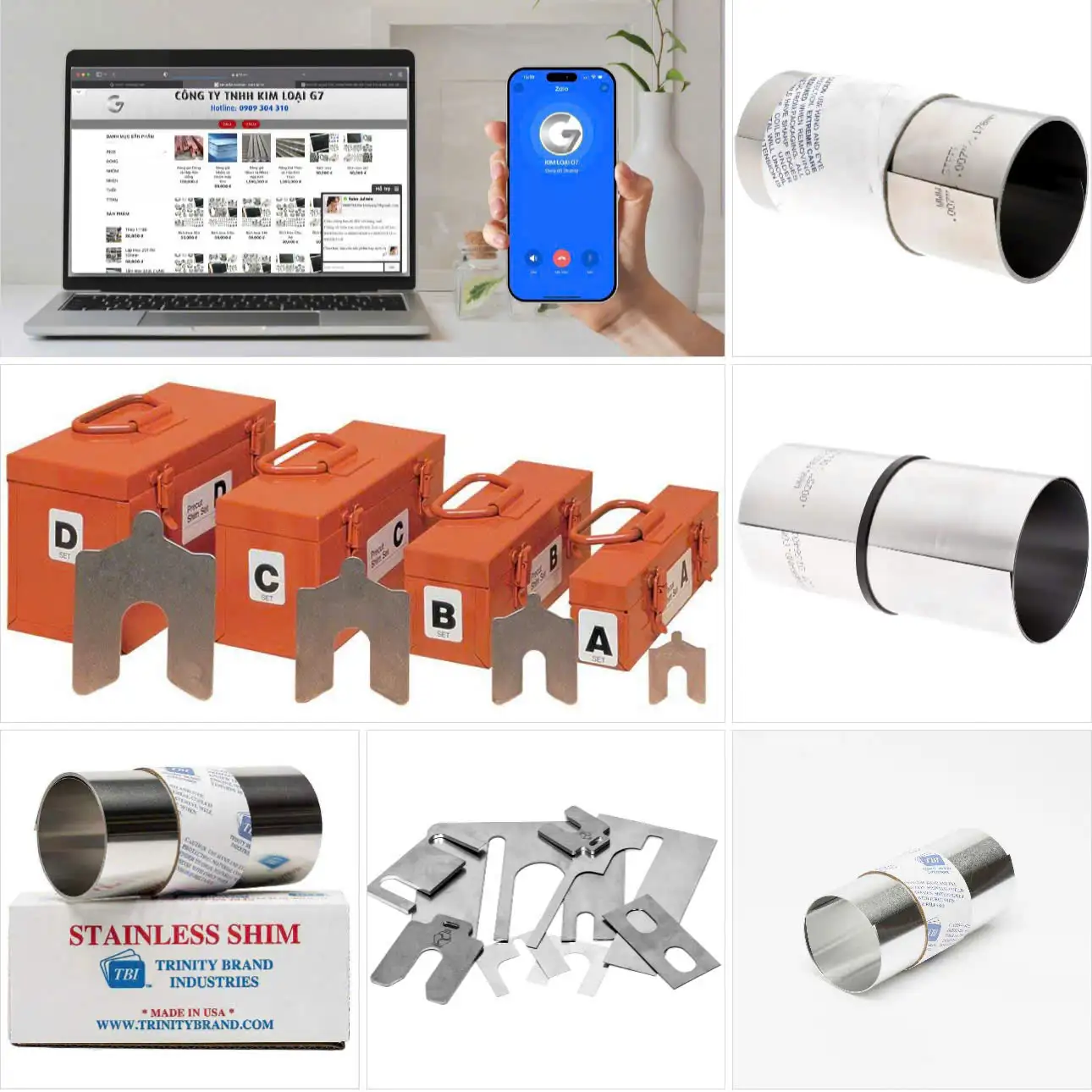 Shim chêm inox chống gỉ – bán lẻ, inox 304/316