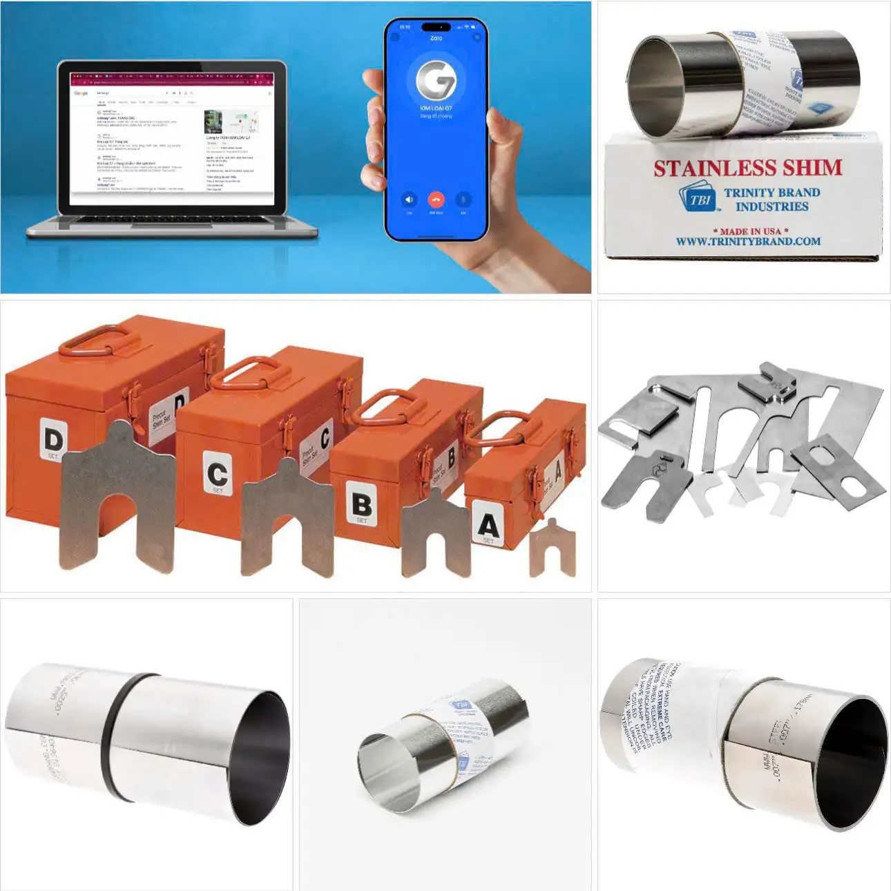 Lá căn inox 201 – bán lẻ, có sẵn độ dày từ 0.01mm