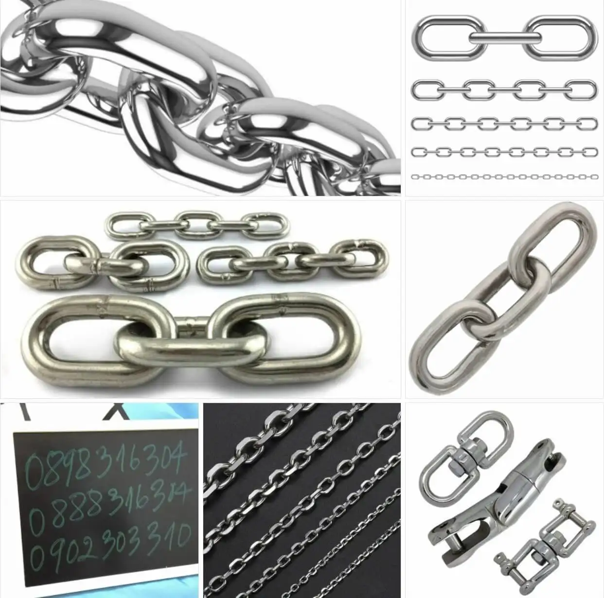 Bán lẻ dây xích inox 304 – chất lượng cao, bền bỉ