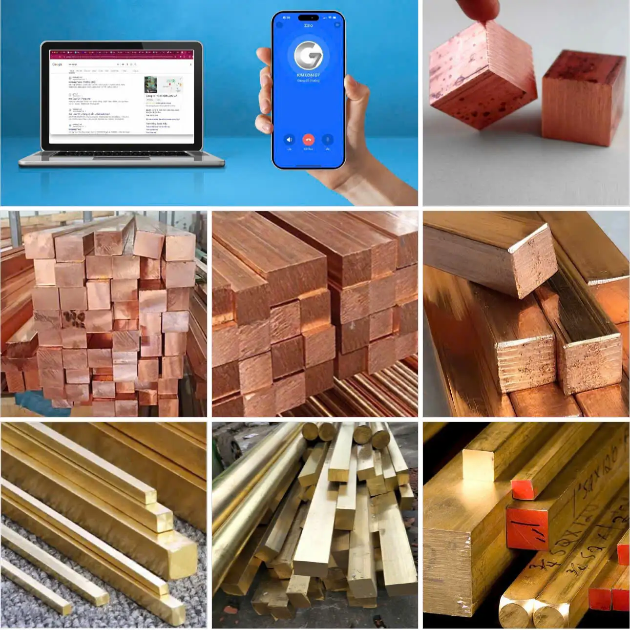 Đồng Vuông Đặc Cơ Khí Chế Tạo