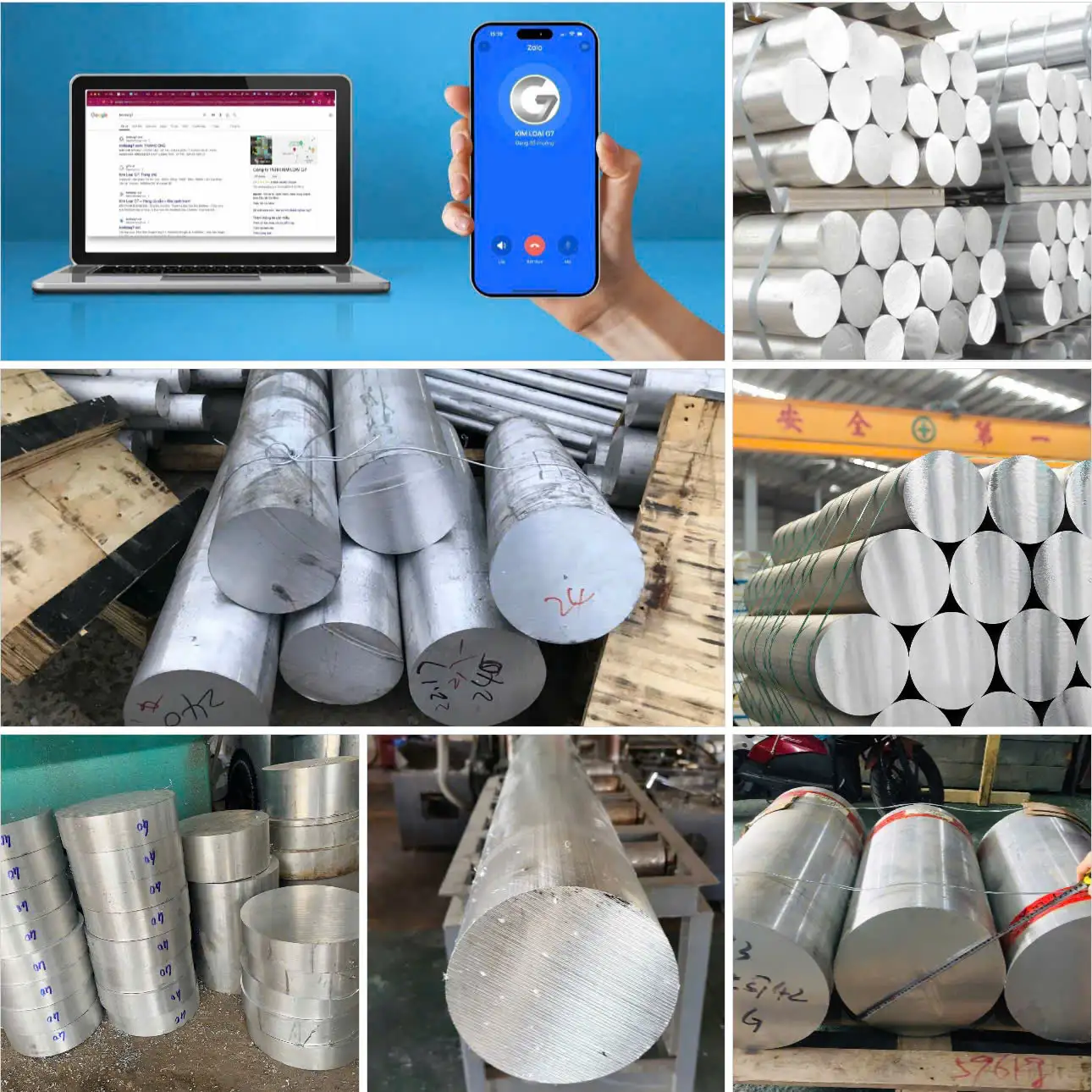 Nhôm Tròn Đặc Gia Công Khuôn