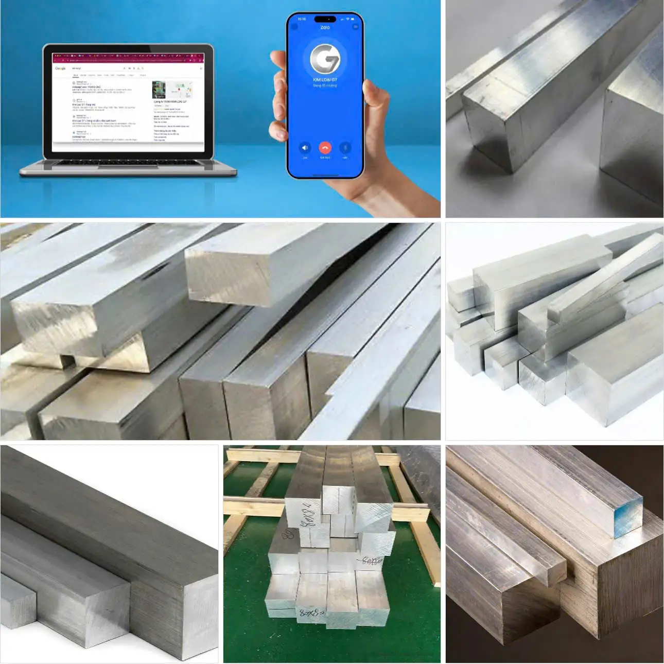 Vuông Đặc Nhôm Các Loại